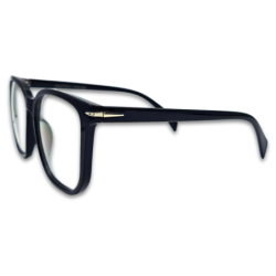 Ochelari Matteo Ferari, unisex, lentile transparente, rama neagra