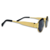 Ochelari de soare unisex Matteo Ferari, rama aurie, lentile negre