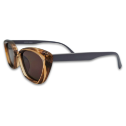 Ochelari de soare pentru femei Matteo Ferari, cat-eye, lentile maro