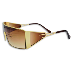 Ochelari unisex Matteo Ferari, lentile laterale, culoare maro degrade