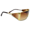 Ochelari unisex Matteo Ferari, lentile laterale, culoare maro degrade