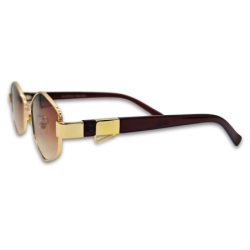 Ochelari de soare unisex Matteo Ferari , lentile maro cu protectie UV400