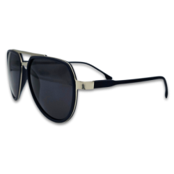 Ochelari de soare barbatesti stil aviator cu lentile negre, Matteo Ferari