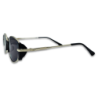 Ochelari de soare unisex Matteo Ferari, lentile negre, rama argintie
