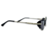 Ochelari de soare unisex Matteo Ferari, lentile negre, rama argintie
