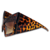 Ochelari de soare unisex Matteo Ferari animal print, lentila maro