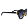 Ochelari de soare pentru femei Matteo Ferari, animal print cu lentile negre degrade