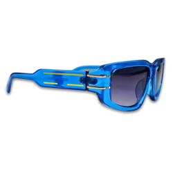 Ochelari de soare unisex Matteo Ferari, rama albastra, UV400
