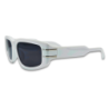 Ochelari de soare unisex Matteo Ferari, rama alba