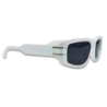 Ochelari de soare unisex Matteo Ferari, rama alba